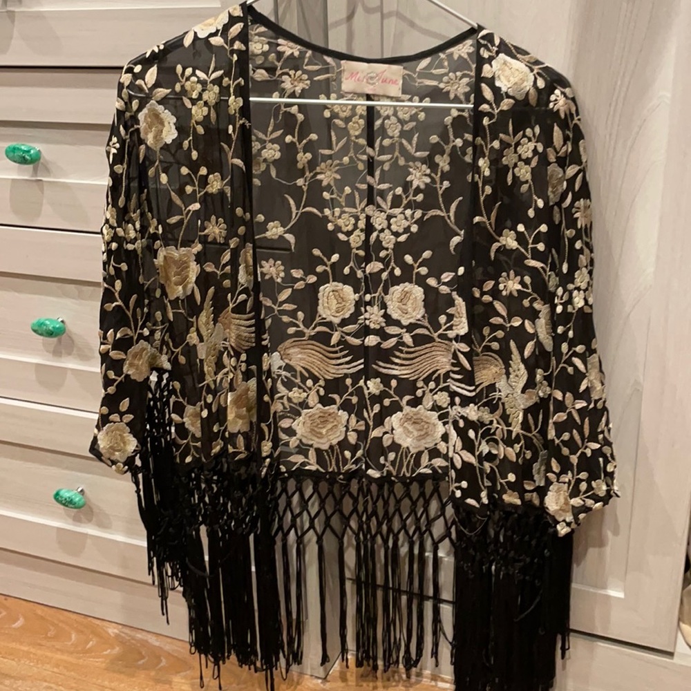 Miss June embroidered cover up